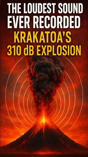 The Loudest Sound Ever Recorded: Krakatoa’s 310 dB Explosion!
