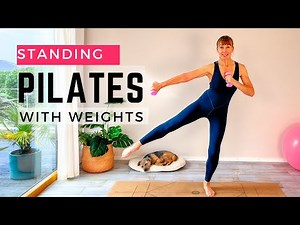 Standing Pilates Full Body Workout with Weights | Osteoporosis Safe | NEW!