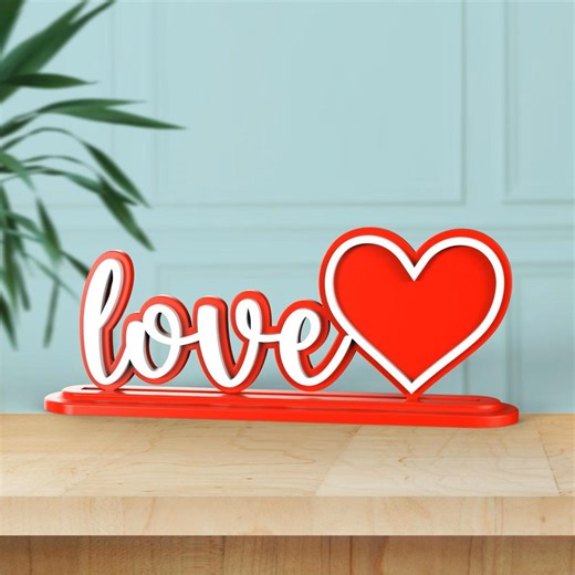 LOVE Photo Frame | Heart Shaped Photo | Valentine’s Day Gift - Etsy