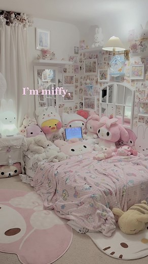 Miffy's Adorable Room Tour | Cute Plush Decor & My Melody Setup