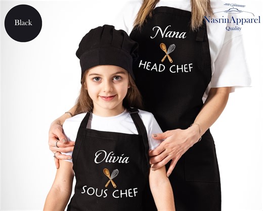 Sous Chef Personalized Apron, Head Chef Custom Apron - Etsy