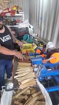 How I Make Kindling & bagging