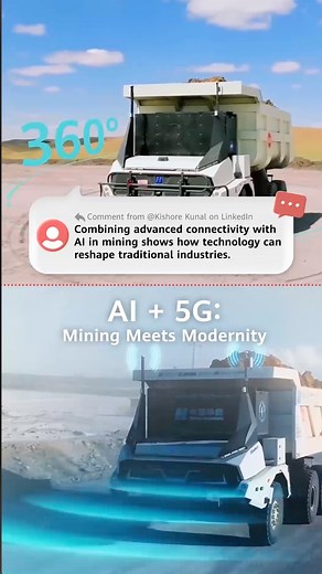 AI 5G are transforming almost every industry, including mining where autonomous vehicles can work unmanned 24/7 in -40°C, increasing efficiency by 20% and boosting safety & sustainability at the same time! Learn more: https://bit.ly/44mO4PI #Huawei #AI #5G #CommentsOfTheWeek #HuaweiAnswers | Huawei
