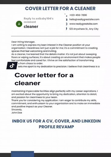 How to Write an Effective Cover Letter for a Cleaner Job