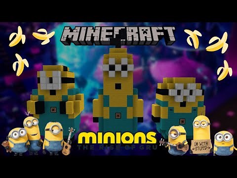 How to Build The Minions in Minecraft!!