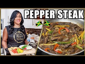 The Tastiest Pepper Steak Recipe||Jamaican Style||THE RAINA’S KITCHEN