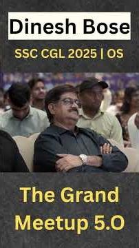 Dinesh Bose | SSC CGL 2025 | OS | English With Rani Ma'am