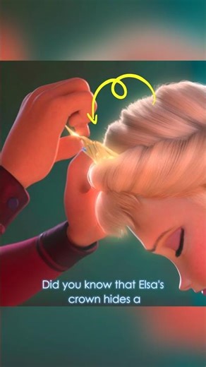 Hidden Meaning Behind Elsa's Crown in Frozen #disney #viral #shorts