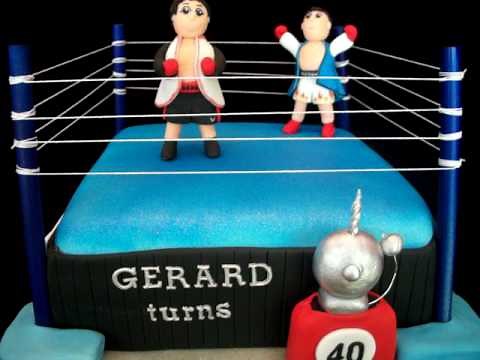 3D Boxing ring/ Boxing themed Fondant Cake