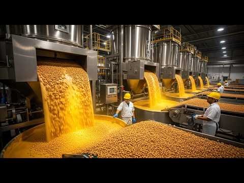 Inside America’s Giant Peanut Butter Factory Full Production Process