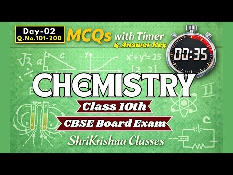 10th Chemistry | Full MCQ Practice | Board Exam 2026 | Q.101-200 with Answers | Day-02 ‪@skc-1M‬