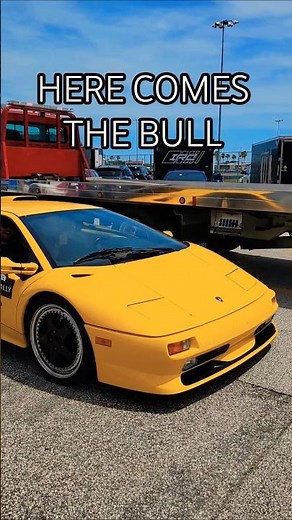 💯 Need for Speed 3 Vibes | Lamborghini Diablo SV at Daytona Speedway #yellow #lambo #exoticcars