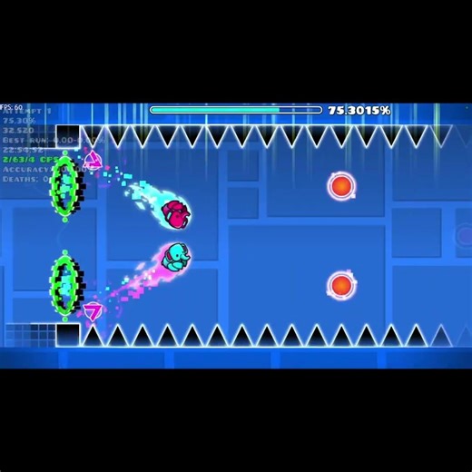 Day 5 of making my geometry dash level #geometrydash #gd #edit