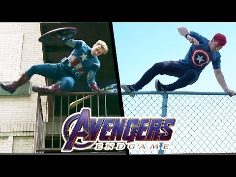 Stunts from Avengers EndGame In Real Life (Marvel, Parkour)