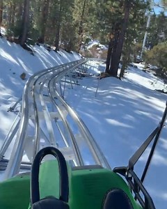 16K views · 347 reactions | There’s always more than one way to get down a mountain, and at Big Bear Lake a fun way to do just that is via the Mineshaft Coaster at the world-famous Alpine Slide! : @alexa.victoria_ | Visit California | Facebook