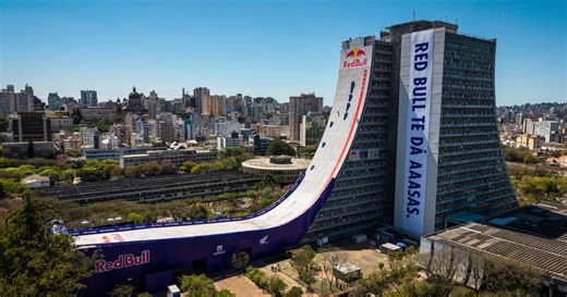 High-rise becomes world's largest skate ramp for record-breaking stunt