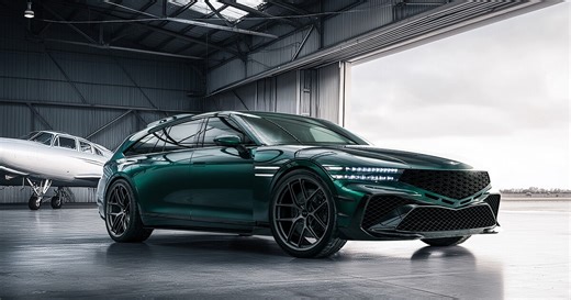 Genesis' sporty luxury wagon concept invokes instant stank face