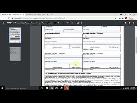 StepByStep - Gcms consent form Canada Visa - IMM5744E