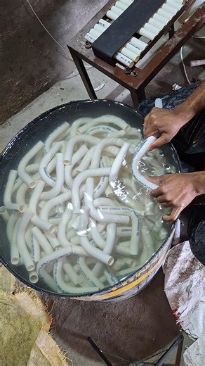 Pvc Conduit Pipe Bend Bending Process Manufacturing By Kesari Nandan Industries #shorts #pvc