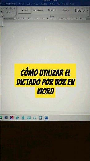 Cómo utilizar el dictado por voz en Word de forma rápida | Haz que el ordenador escriba por ti.