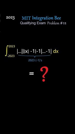 How to solve the "Sawtooth" Integral: 2023 Nested Absolute Values (2023 MIT Integration Bee)