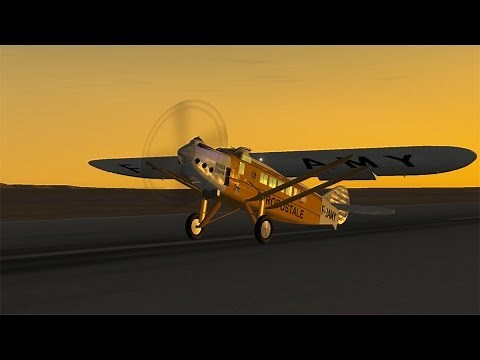 X Plane 10 Le Latécoère 28 survole Goulimine à destination de Dakar