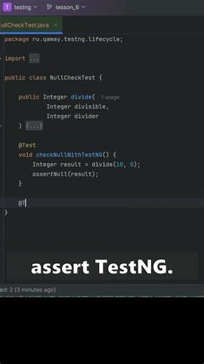 Java libraries for QA Automation. Basic AssertJ checks - isNull().