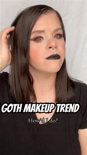 GOTH /Alternative makeup trend! Obsessed! ✨ #makeuptransition #gothmakeup #makeup#makeupartist