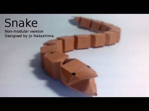 Origami Snake (Jo Nakashima) - Non-modular version