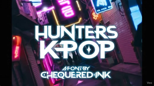 Hunters K-pop Font | Future Techno & Cyberpunk Font | Sharp Korean Style Typeface for Logos, Fan Merch, Album Covers | Cricut, Canva, SVG - Etsy Australia