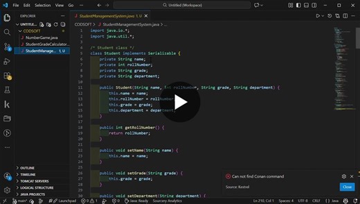 #codsoft #java #internship #oop #programming | Rupavath avinash