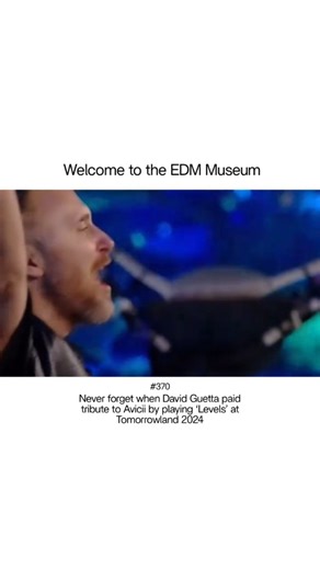@edm_museum on Instagram: "Tomorrowland 2024 gave us a moment to remember forever as David Guetta honored Avicii by dropping ‘Levels’, reminding everyone how deeply his music still lives on."