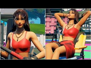LEAKED "BOARDWALK RUBY" SKIN GAMEPLAY ! (Summer Ruby Skin) - Fortnite Battle Royale