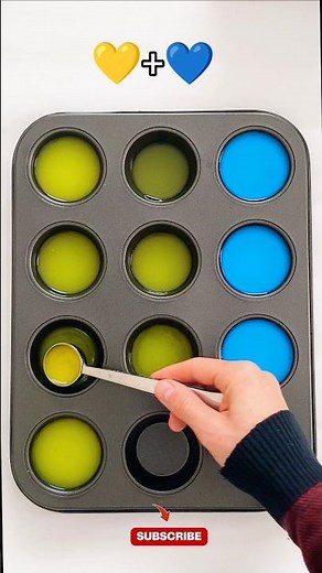 💛💙 Yellow vs Blue | Satisfying ColorMix Battle to Create Stunning Greens #art #colors