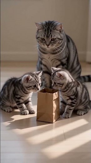 Tiny Crinkle, Big Comfort – American Shorthair Kittens 🐾 #cat #cute