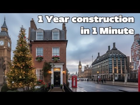 1-Year House Build Time-Lapse | From Zero to Complete Home (ASMR Construction)