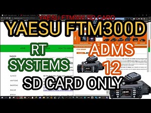 YAESU FTM300 -SD Card RTSYSTEMS & FREE ADMS12 Programming