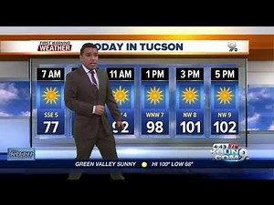 Monday's Tucson weather forecast