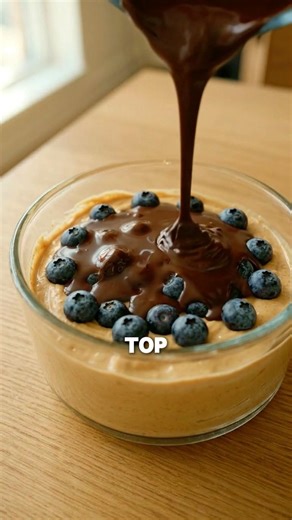 High-Protein Low-Fat Reese’s Yogurt Cups 🍫🫐 #simple #tasty #dessert #healthy