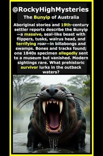 The Bunyip of Australia #HistoryMystery #UnsolvedMysteries #HistoryFacts #MysteryHistory