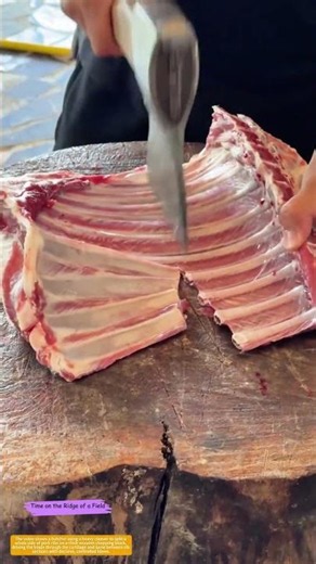 Chop and Split: How a Cleaver Breaks a Rack of Ribs