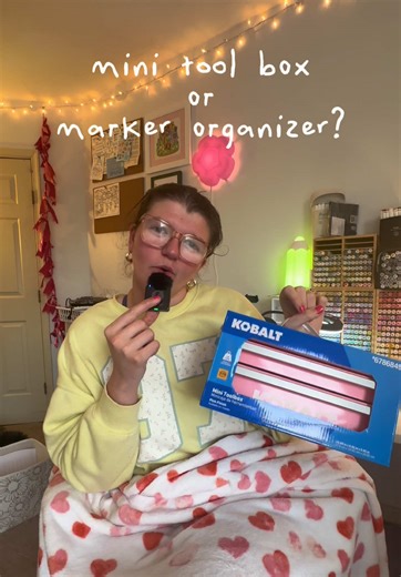 Mini Tool Box as a Coloring Station: Organizing Markers