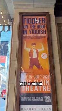 I Saw Fiddler on the Roof in YIDDISH in Toronto! | Review