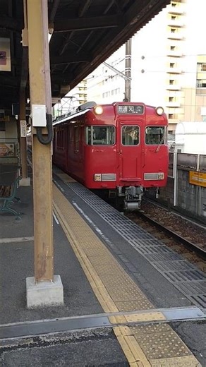 [Meitetsu] 6000 series double-headed train (6040F + 6042F) bound for Chiryu departing Toyotashi S...