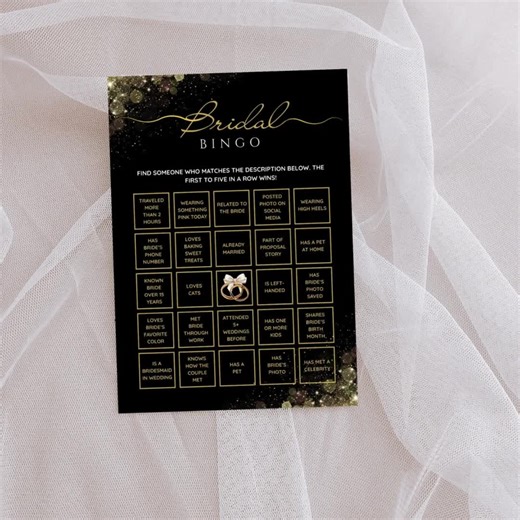 Guest Bingo Game | Printable Icebreaker for Weddings, Bridal Showers, Engagement Parties & Rehearsal Dinners - Etsy