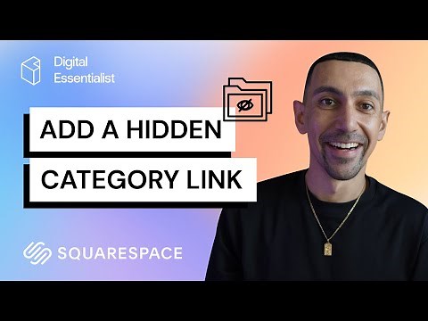 Squarespace How to Hide A Category (Visibility)