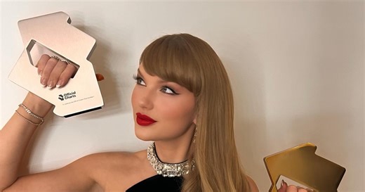 Taylor Swift breaks UK chart records with album The Life Of A Showgirl