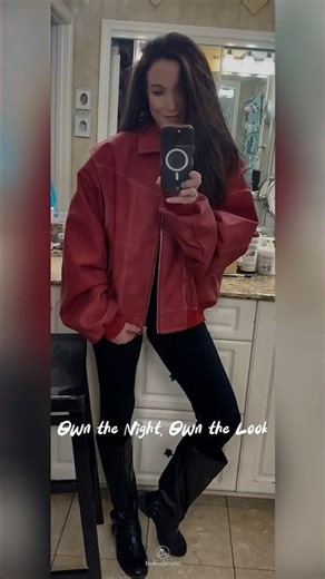 Crimson Bomber Jacket + Catsuit | Edgy Street Style Lookbook 🔥