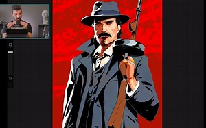 荒野大镖客速涂绘画练习过程 ArtWod