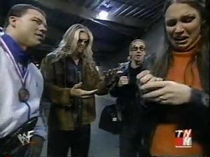WWF Raw 31 10 00, Edge, Christian, Angle, Steph, Backstage